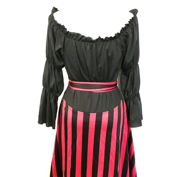Pirate Girl Dress w/ sash M/L - Picture 8 of 10